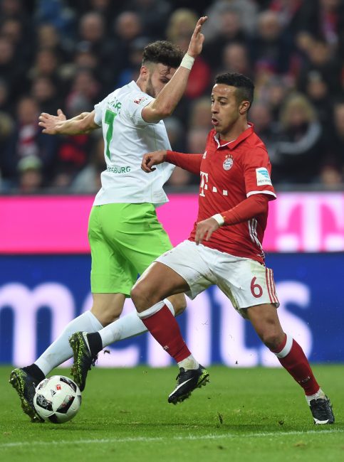 Thiago with yet another outstanding performance.(Photo: CHRISTOF STACHE/AFP/Getty Images)